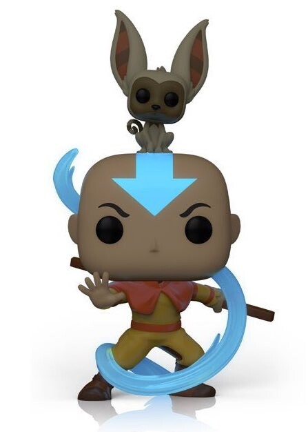 Aang, Momo (Glow in the Dark), Avatar: The Last Airbender, Funko Toys, Walmart, Pre-Painted